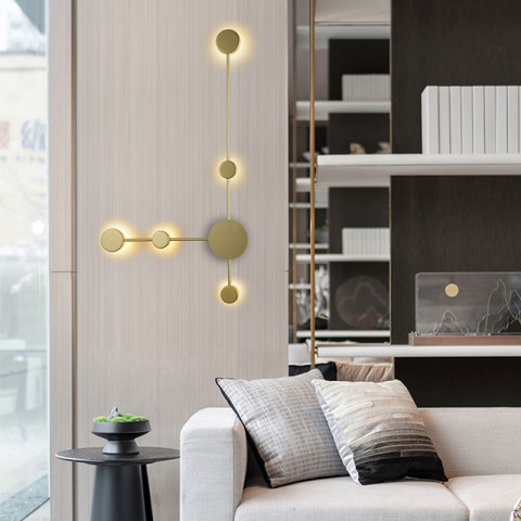 Настенный светодиодный светильник Inodesign Geometry Gold 44.9050